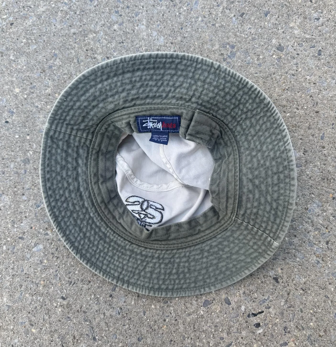 Vintage Stussy S Bucket Hat (SIze L-XL) — RootsBK